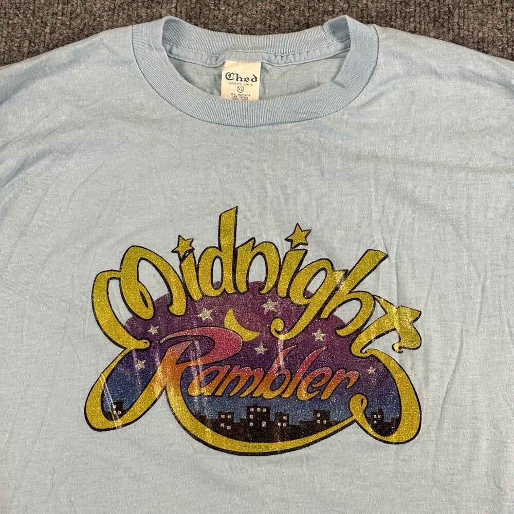 Vintage Midnight Rambler Single Stitch T Shirt XL measures smaller Ched 70s 80s